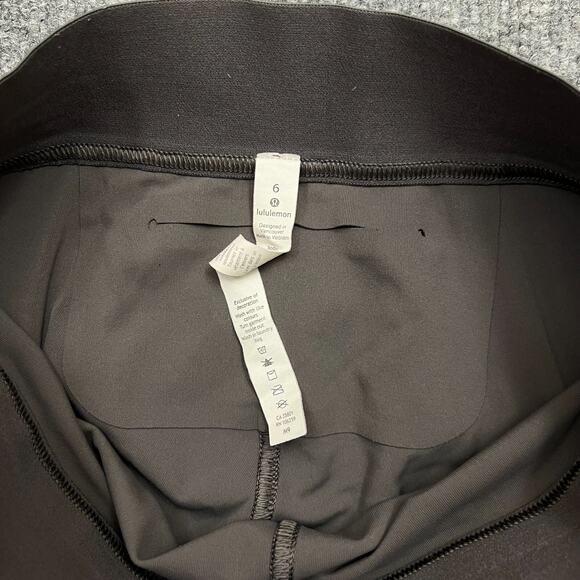 Lululemon X SoulCycle Ride & Reflect Tight Womens 6 Metal Grey Nylon Gym Running - Picture 5 of 11